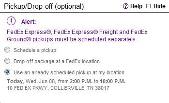 fed ex schedule pick up|schedule fedex pickup already have label.